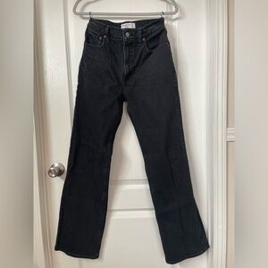 90s Relaxed Black Denim